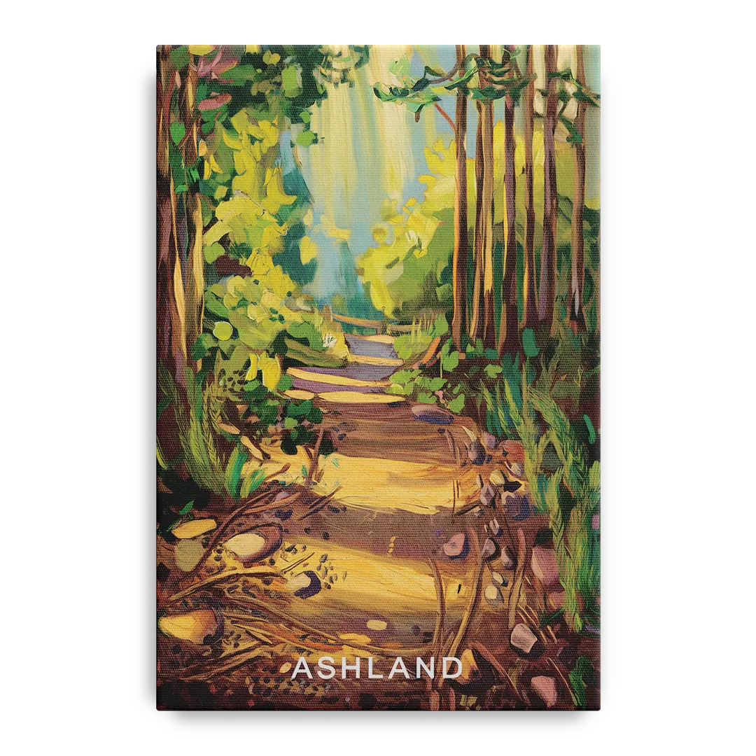 Ashland Hiking Paths - Canvas Wall Art