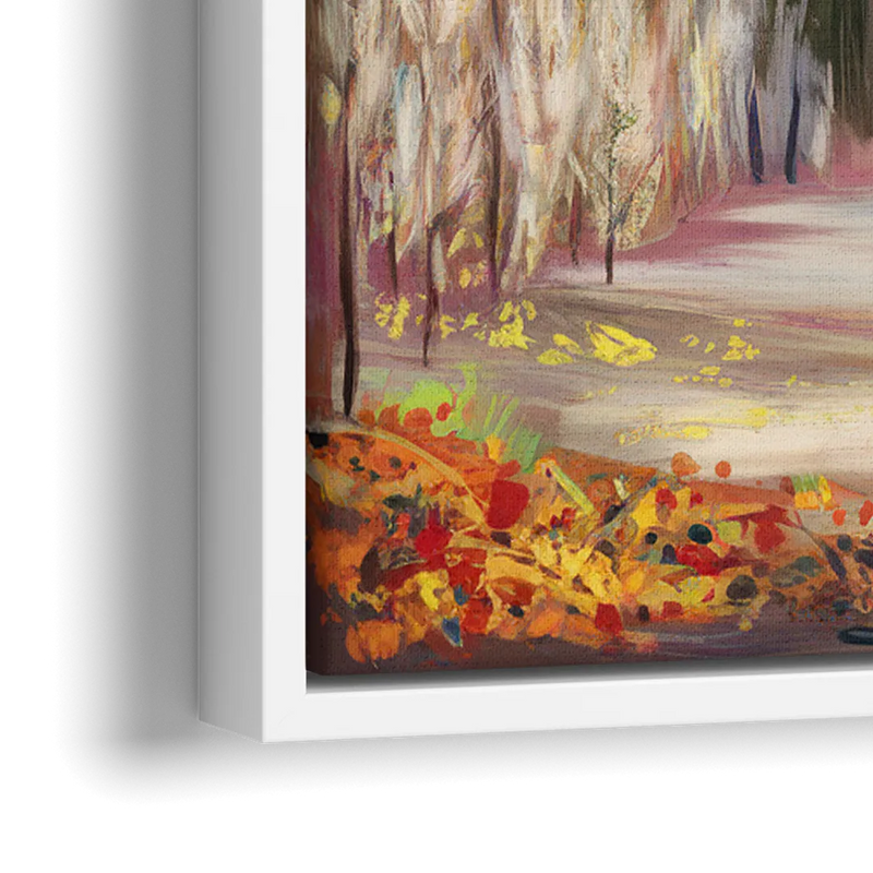 Buffalo All Seasons Beauty - Close-Up White Frame Canvas