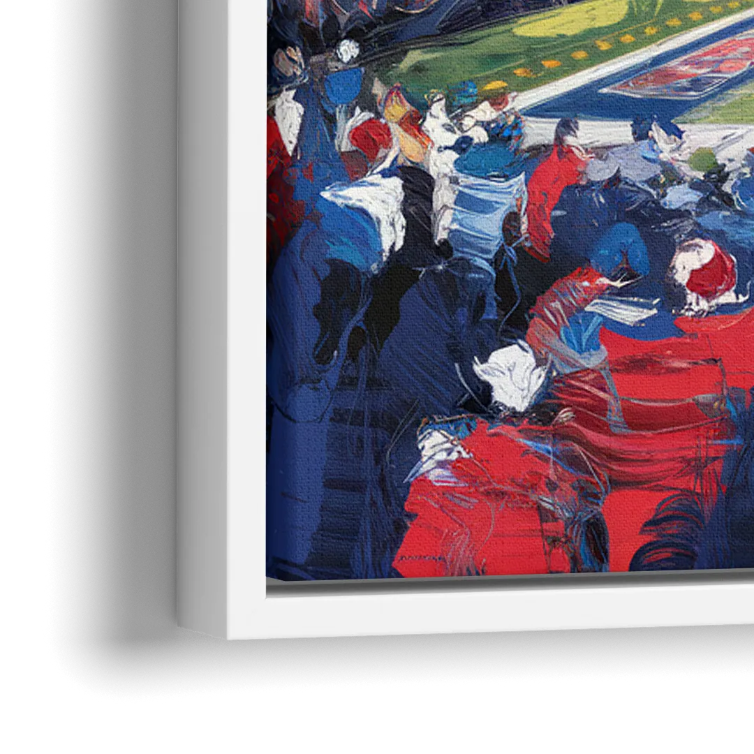 Buffalo Bills Stadium Energy - Close-Up White Frame Canvas