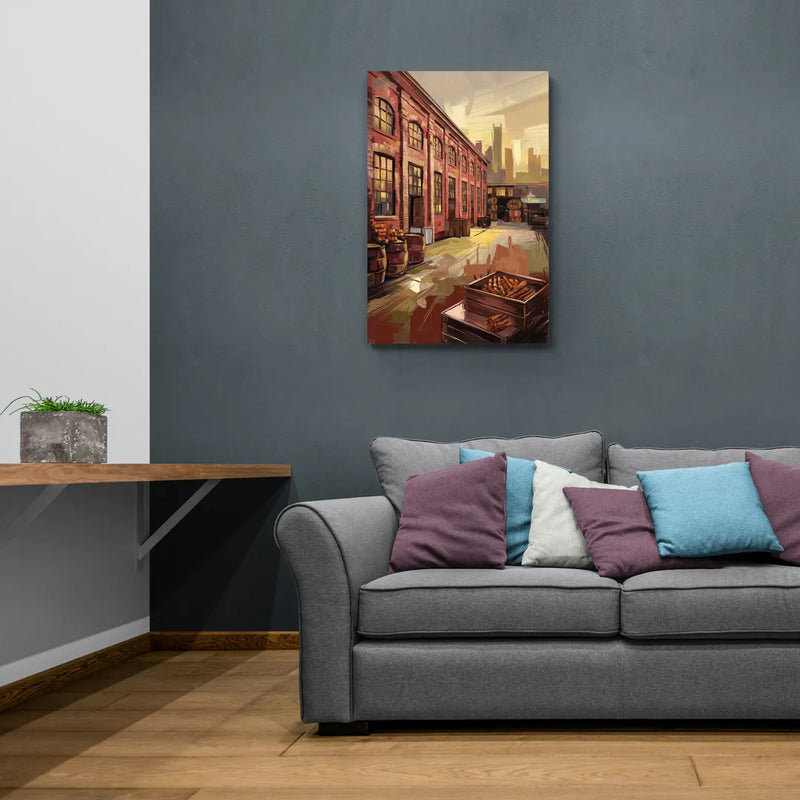 Durham Tobacco Warehouse Charm - Canvas Wall Art Living Room
