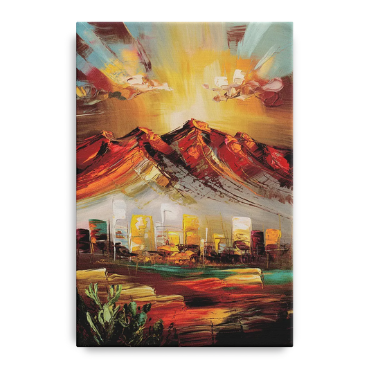 El Paso Mountain Horizon - Canvas Wall Art