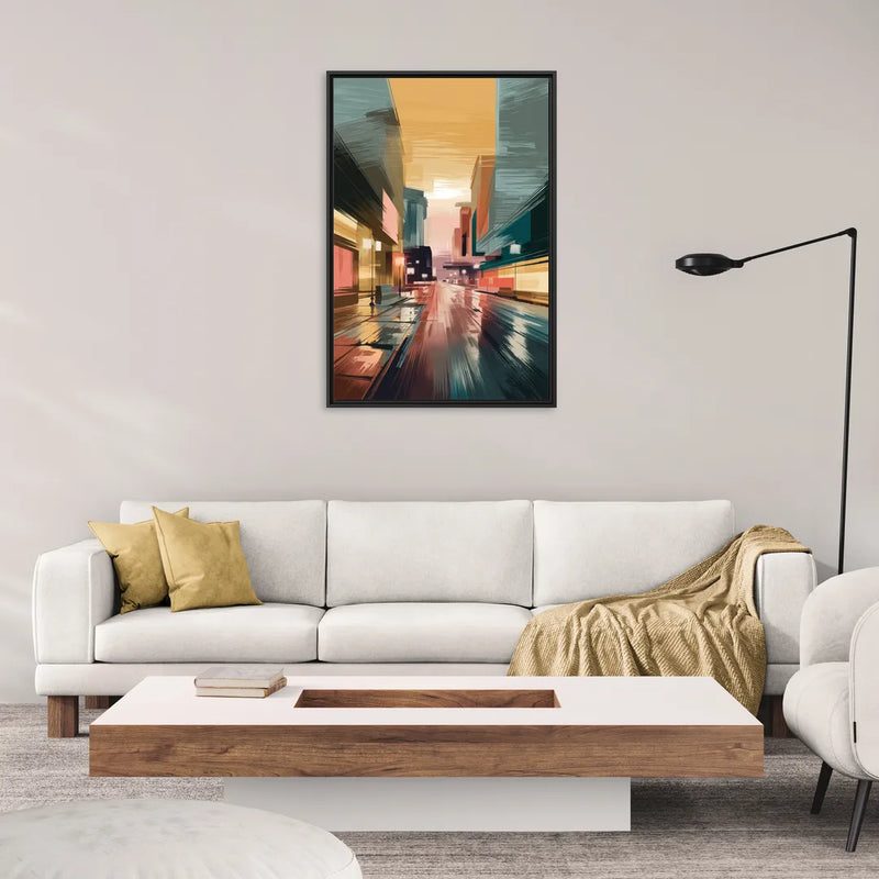 Chandler Scenic Landscape - Living Room Black Frame Canvas