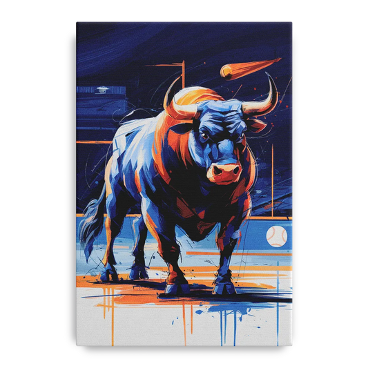 Durham Bulls Baseball Tribute - Canvas Wall Art