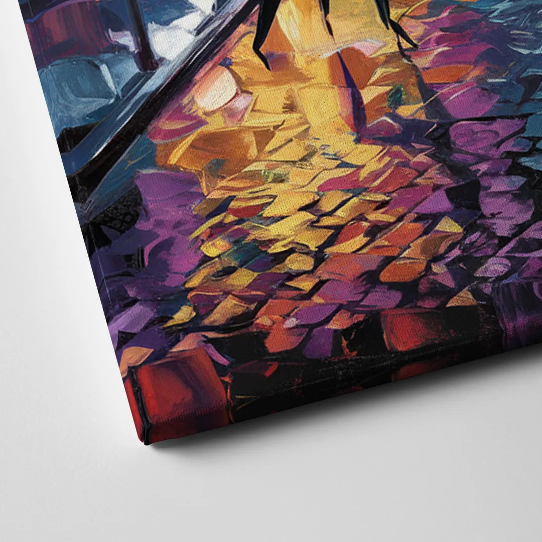 New Orleans Bourbon Street Vibes Canvas Close Up