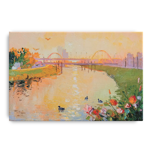 Jacksonville Riverside Scenery - Canvas Wall Art