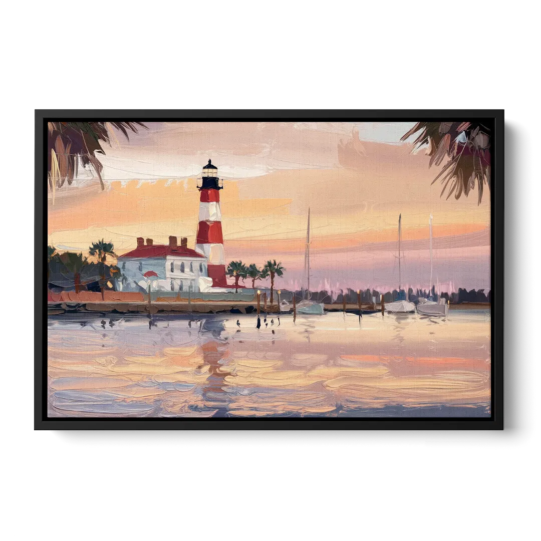 Hilton Head Island Palmetto Breeze - Black Frame Canvas