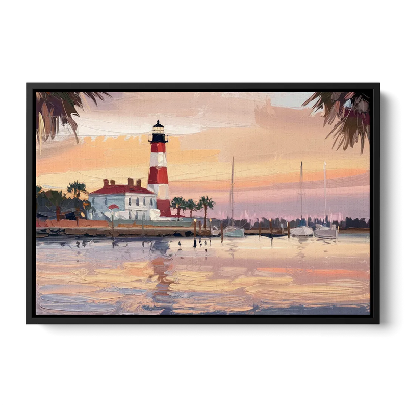 Hilton Head Island Palmetto Breeze - Black Frame Canvas