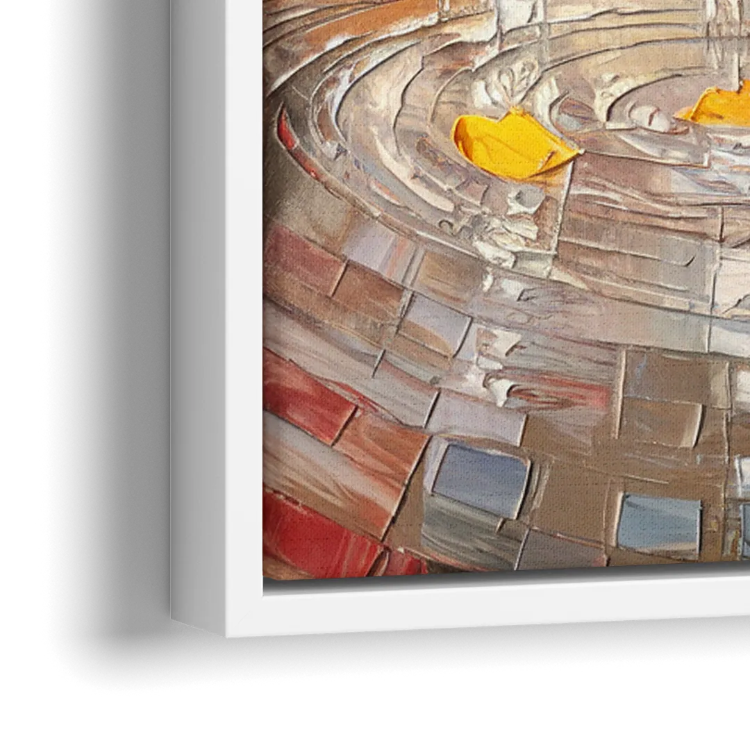 Philadelphia Love Park - Close-Up White Frame Canvas