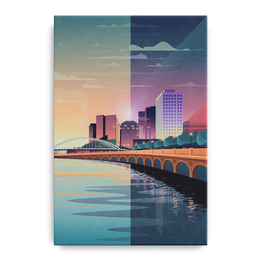 Little Rock Scenic Riverfront - Canvas Wall Art