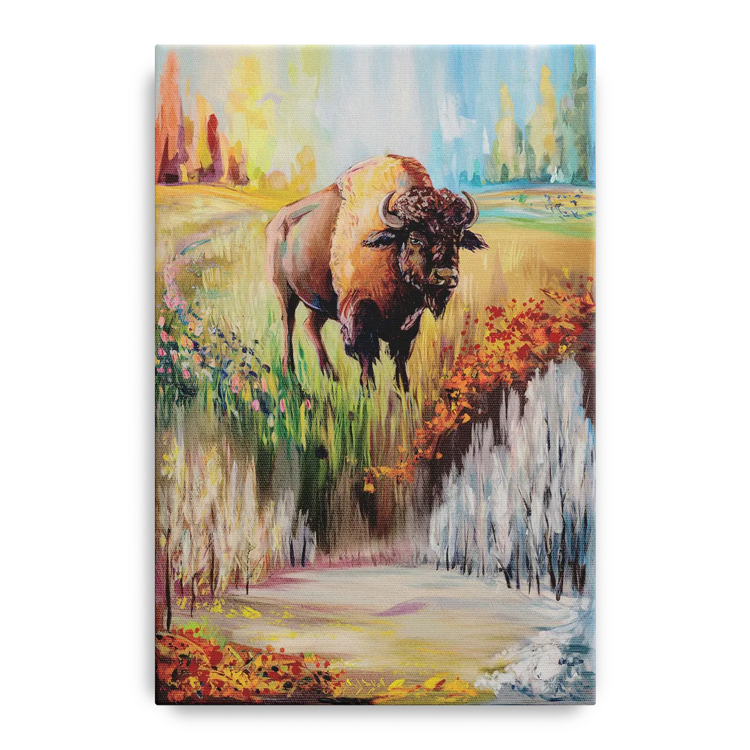 Buffalo All Seasons Beauty - Canvas Wall Art