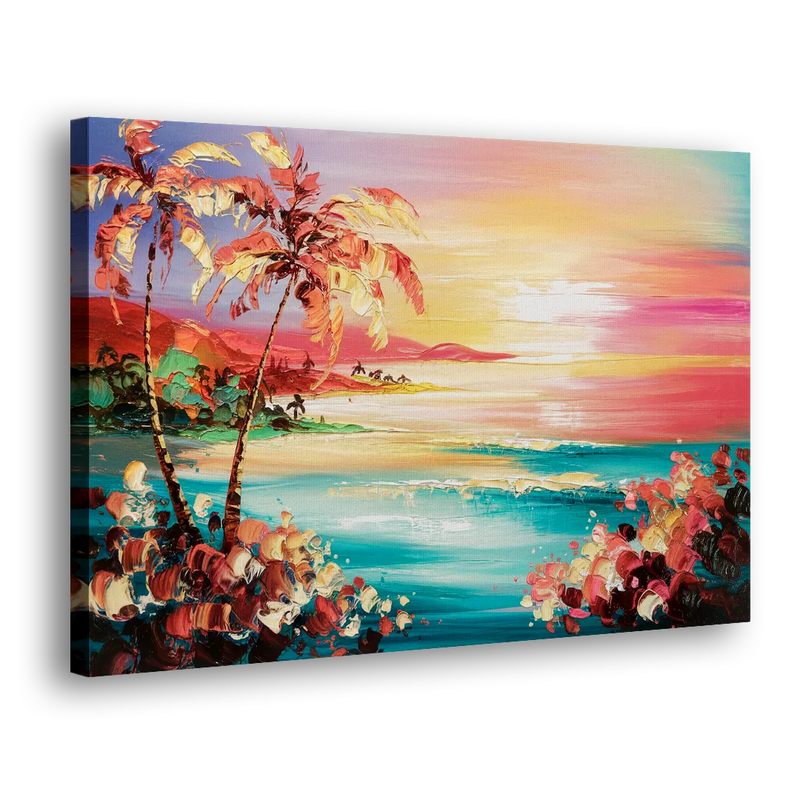 Fort Lauderdale Coastal Sunset - Canvas Print Art Sides