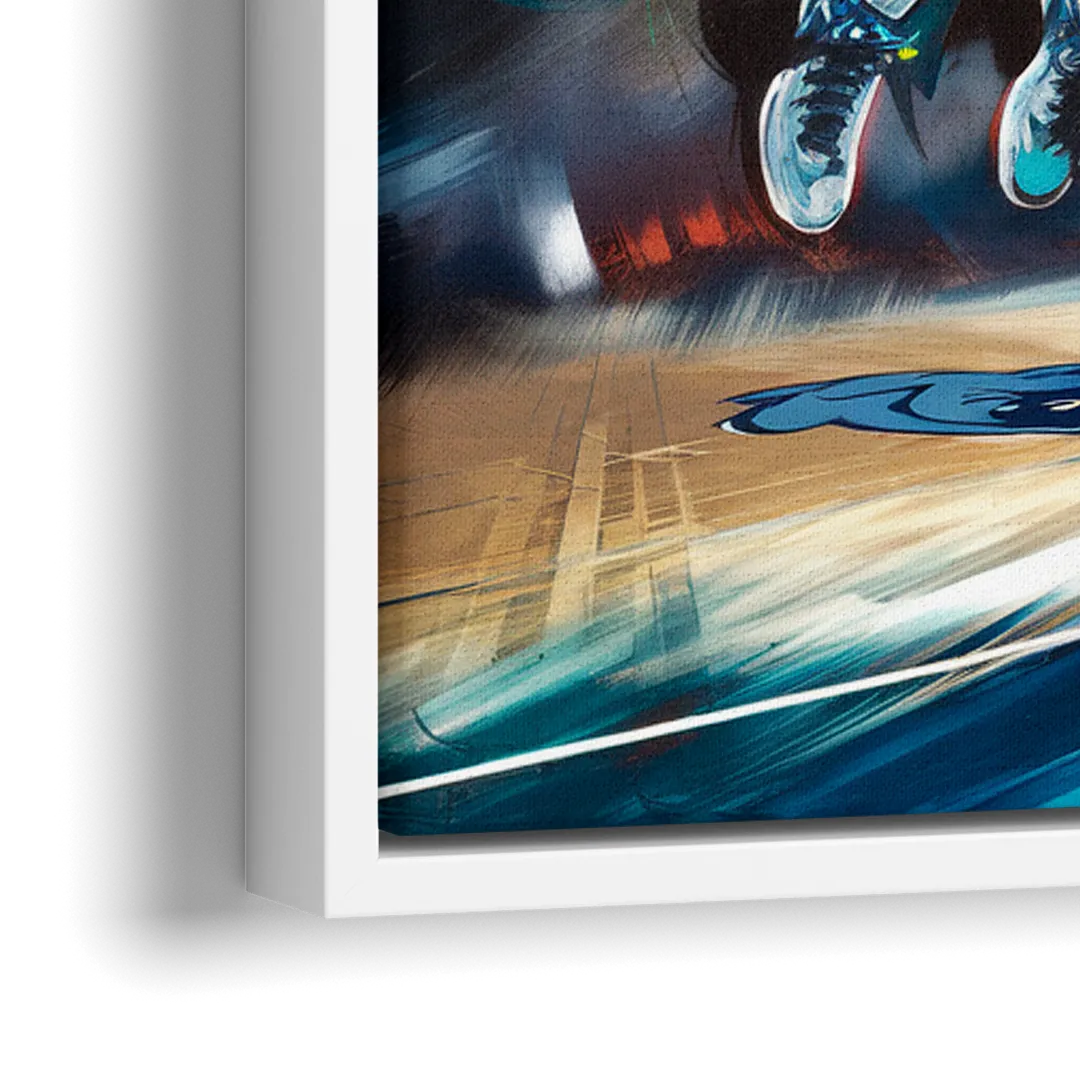 Memphis Grizzlies Spirit - Close-Up White Frame Canvas