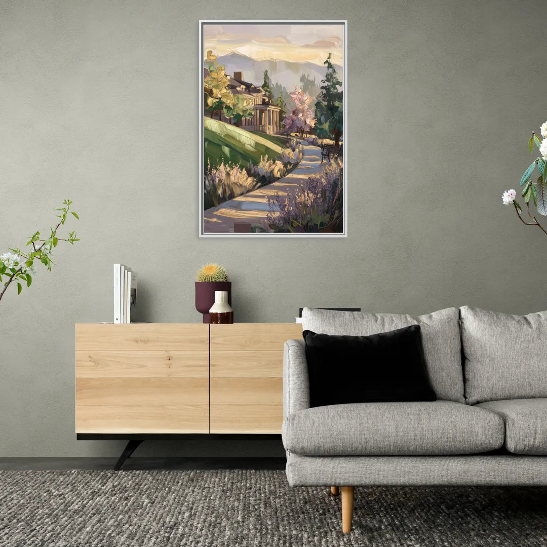 Ashland Historic Landmarks - Living Room White Frame Canvas