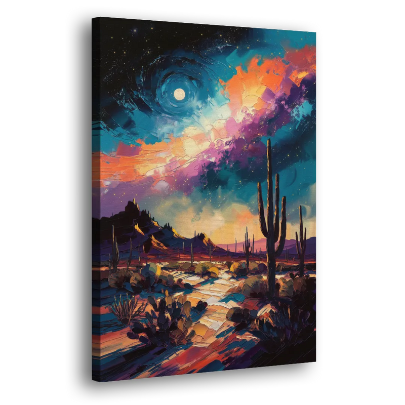 Tucson Night Sky - Canvas Print Art Sides