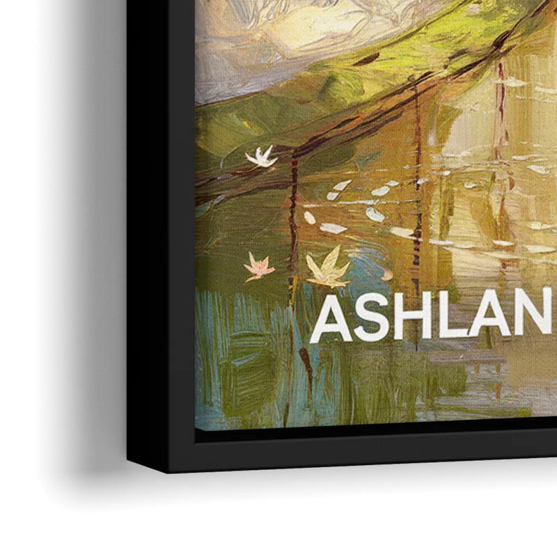 Ashland Local Park Serenity - Close-Up Black Frame Canvas