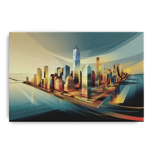 New York City Financial District - Canvas Wall Art