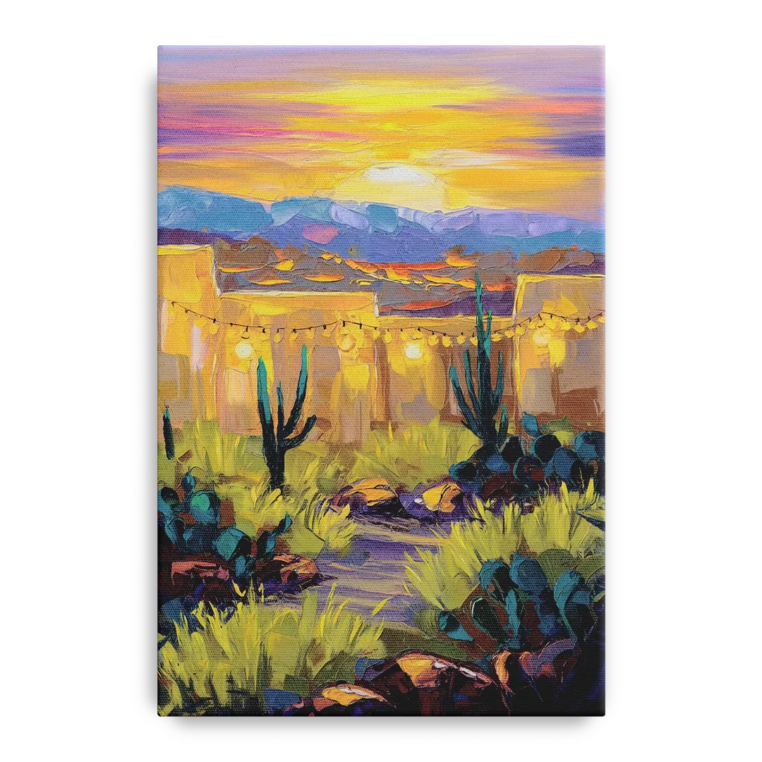 Santa Fe Sunlit Horizon - Canvas Wall Art