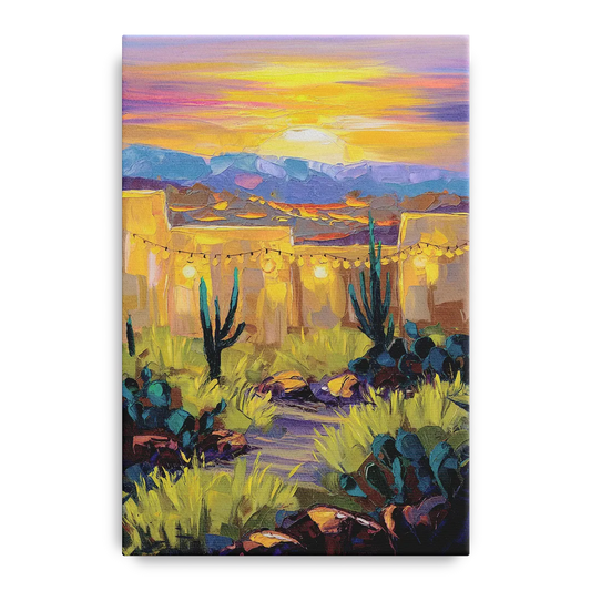 Santa Fe Sunlit Horizon - Canvas Wall Art