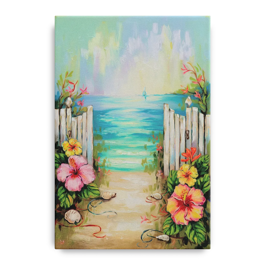 Key West Nautical Charm - Canvas Wall Art