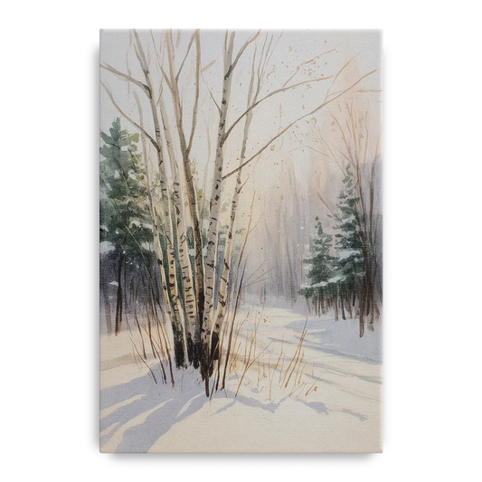 Montreal Winter Charm - Canvas Wall Art