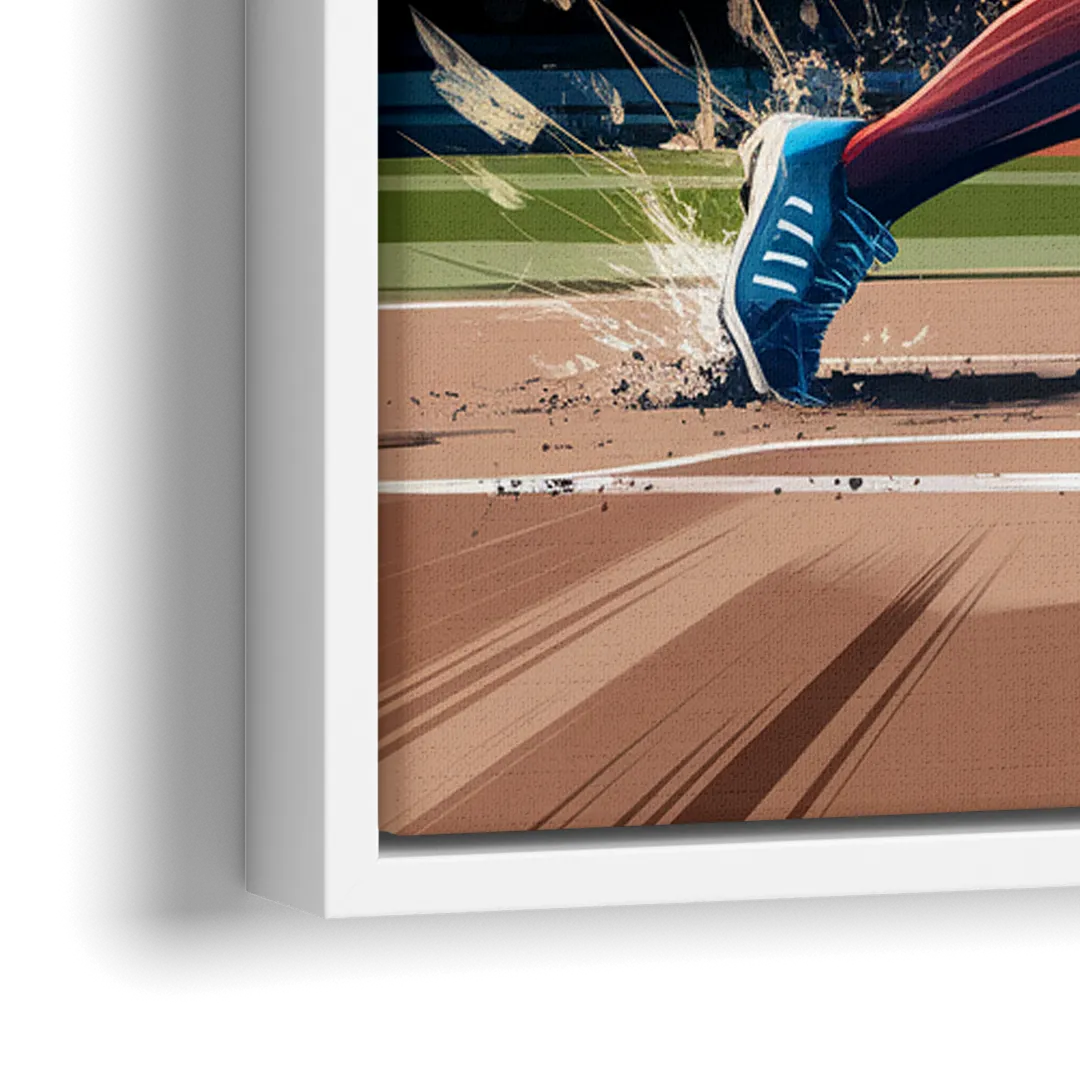 Irvine Baseball Dreams - Close-Up White Frame Canvas