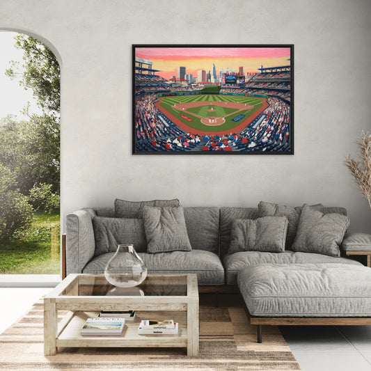 Washington Nationals Baseball - Living Room Black Frame Canvas