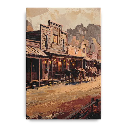 Tombstone Old West Charm - Canvas Wall Art