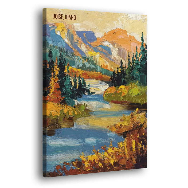 Boise Nature Escape - Canvas Print Art Sides