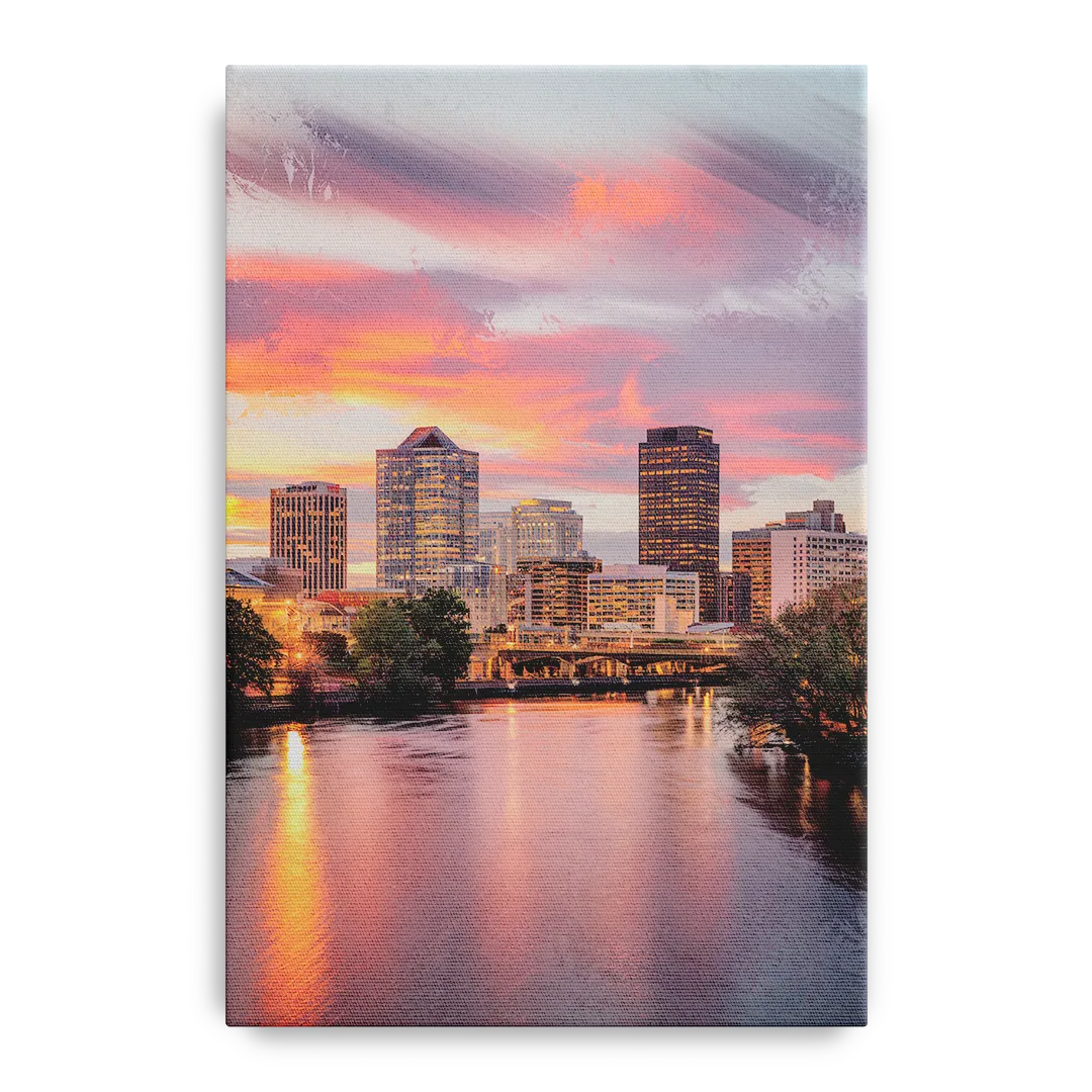 Richmond Skyline Sunset - Canvas Wall Art