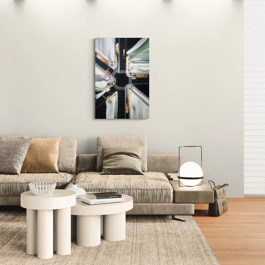 Irving Urban Streets - Canvas Wall Art Living Room