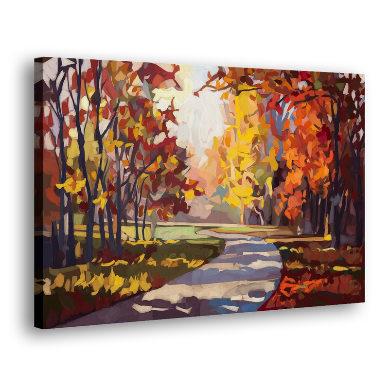 Fort Wayne Autumn Colors - Canvas Print Art Sides