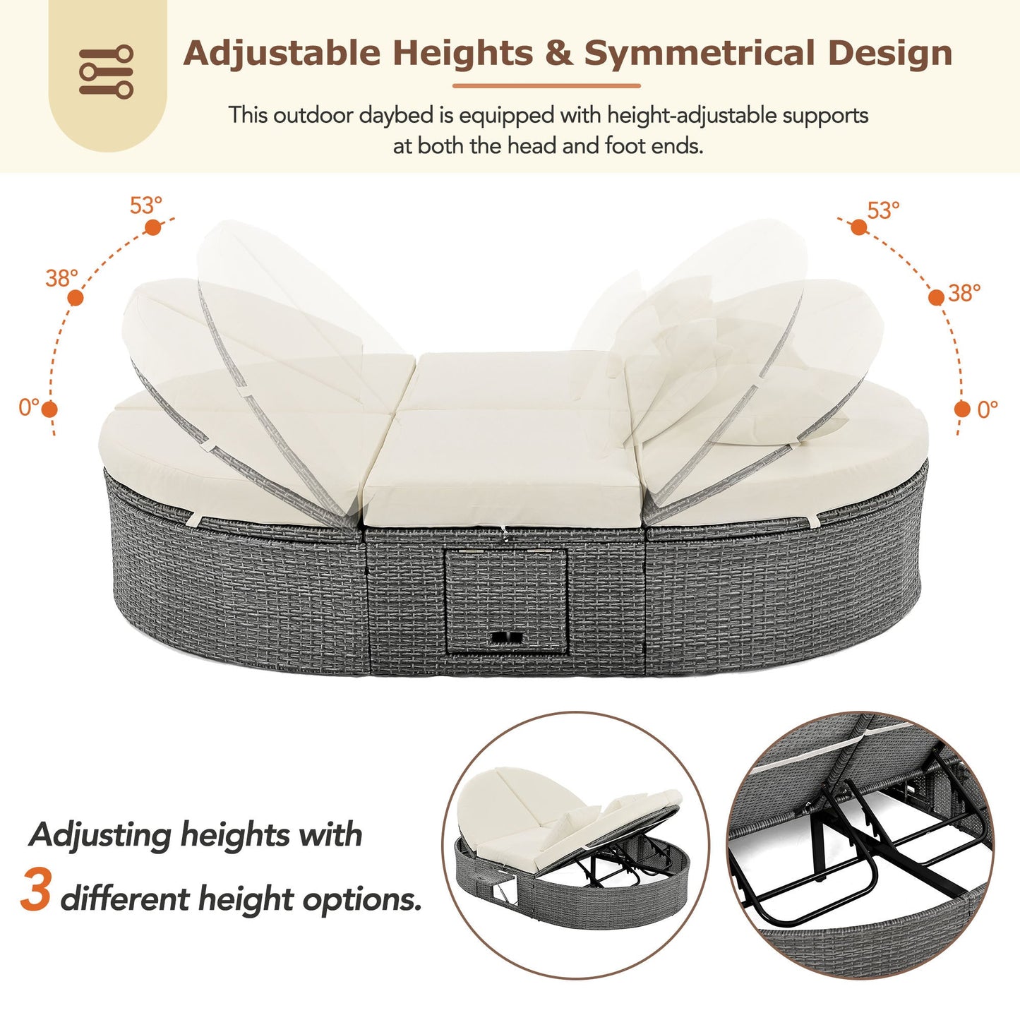 Luxurious 2-Person Wicker Daybed with Cushions – Perfect for Patio