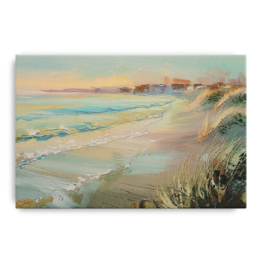 Seaside Shoreline Escape - Canvas Wall Art