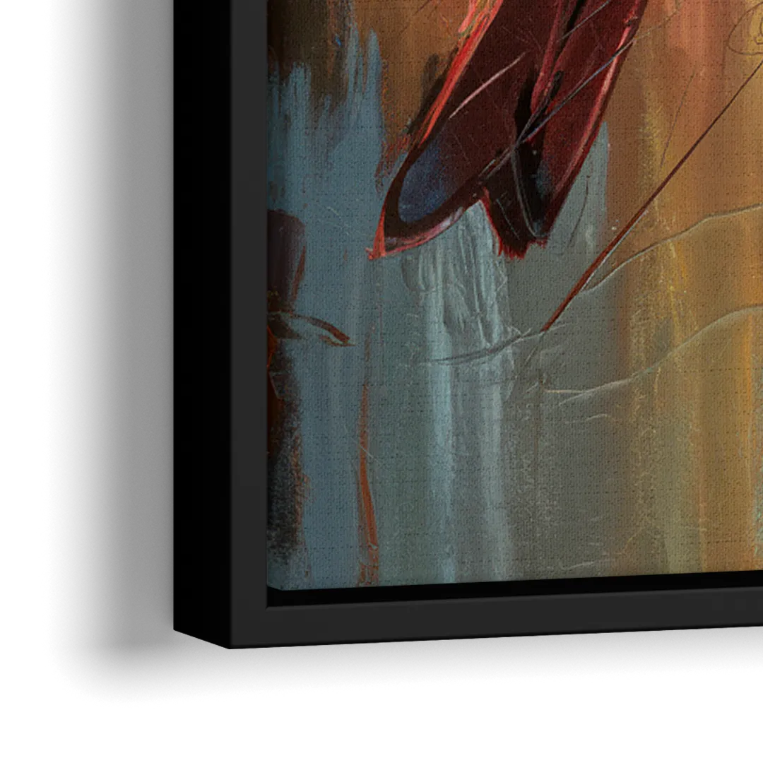 Chandler Cardinals Fan Art - Close-Up Black Frame Canvas