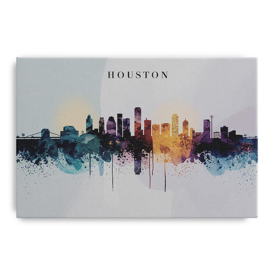 Houston Skyline Horizon - Canvas Wall Art