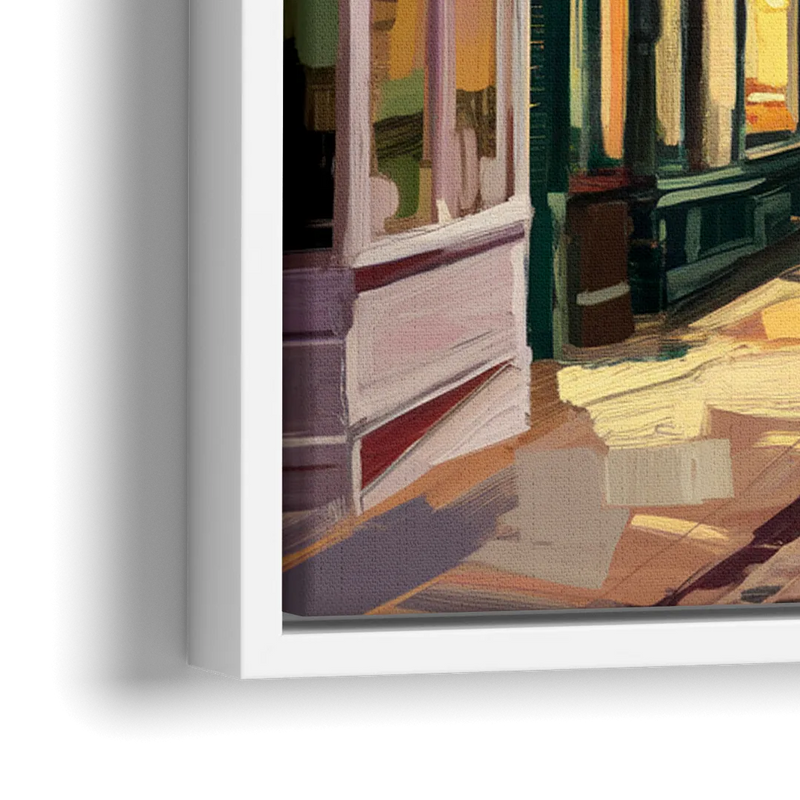 Lancaster Historic Downtown - Close-Up White Frame Canvas