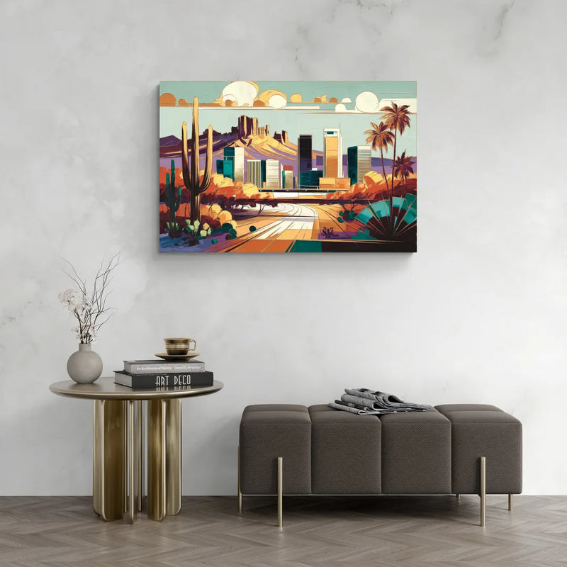 Phoenix Arizona Urban Art - Canvas Wall Art Living Room