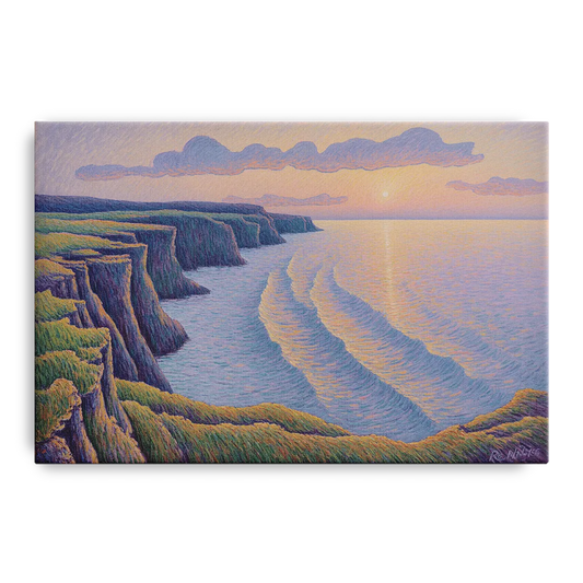 Coastal Cliffs of Newfoundland - Canvas Wall Art