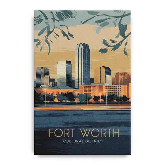 Fort Worth Cultural District Vibes - Canvas Wall Art