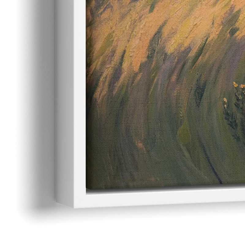 Tablelands Vista - Close-Up White Frame Canvas