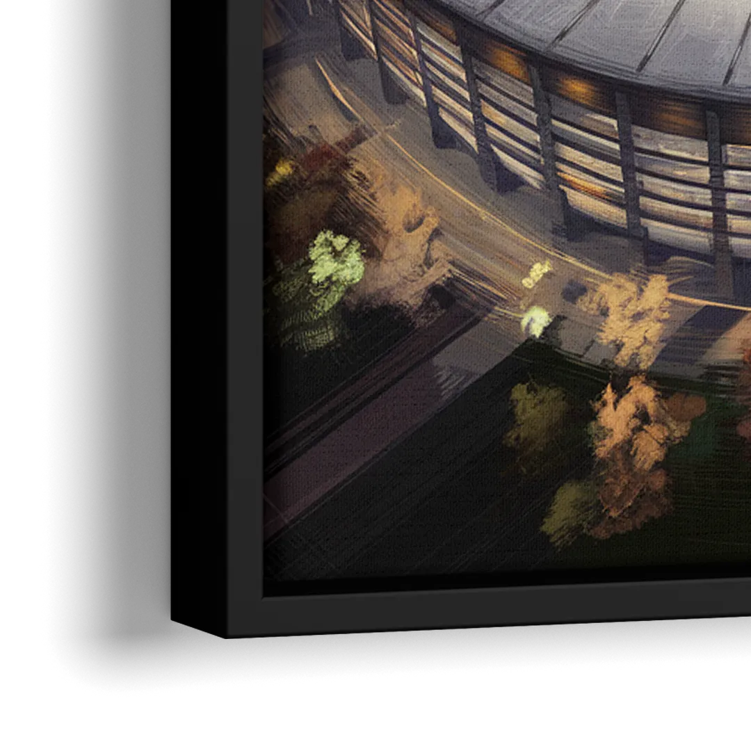 Orlando City FC Stadium Scene - Close-Up Black Frame Canvas