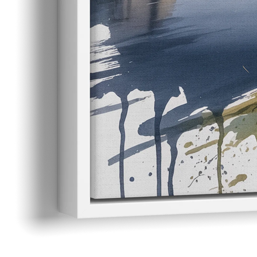 Gros Morne Fjords - Close-Up White Frame Canvas