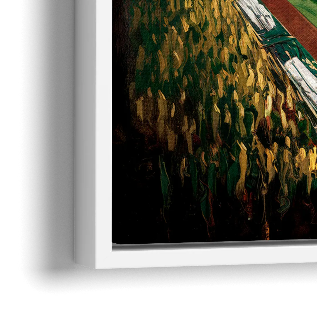 Oakland Athletics Stadium - Close-Up White Frame Canvas