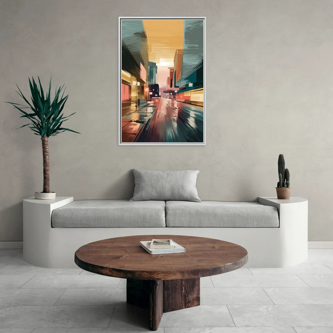 Chandler Scenic Landscape - Living Room White Frame Canvas