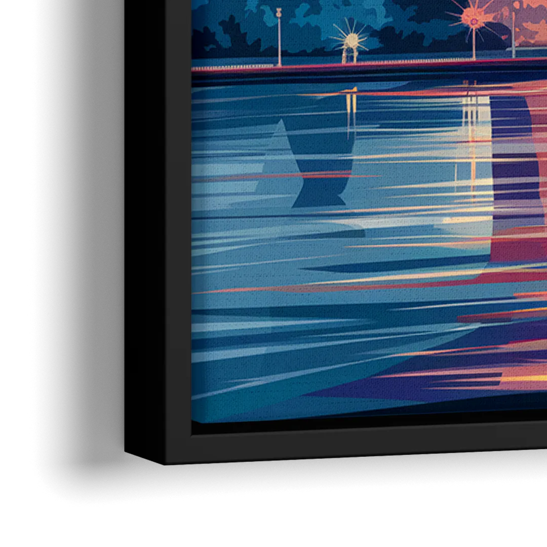 Atlanta Street Photography - Close-Up Black Frame Canvas