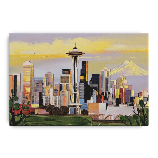 Seattle Downtown Skyline - Canvas Wall Art