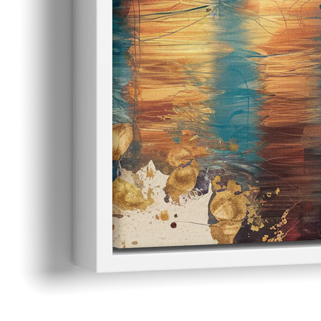 Columbus Historic Landmarks - Close-Up White Frame Canvas