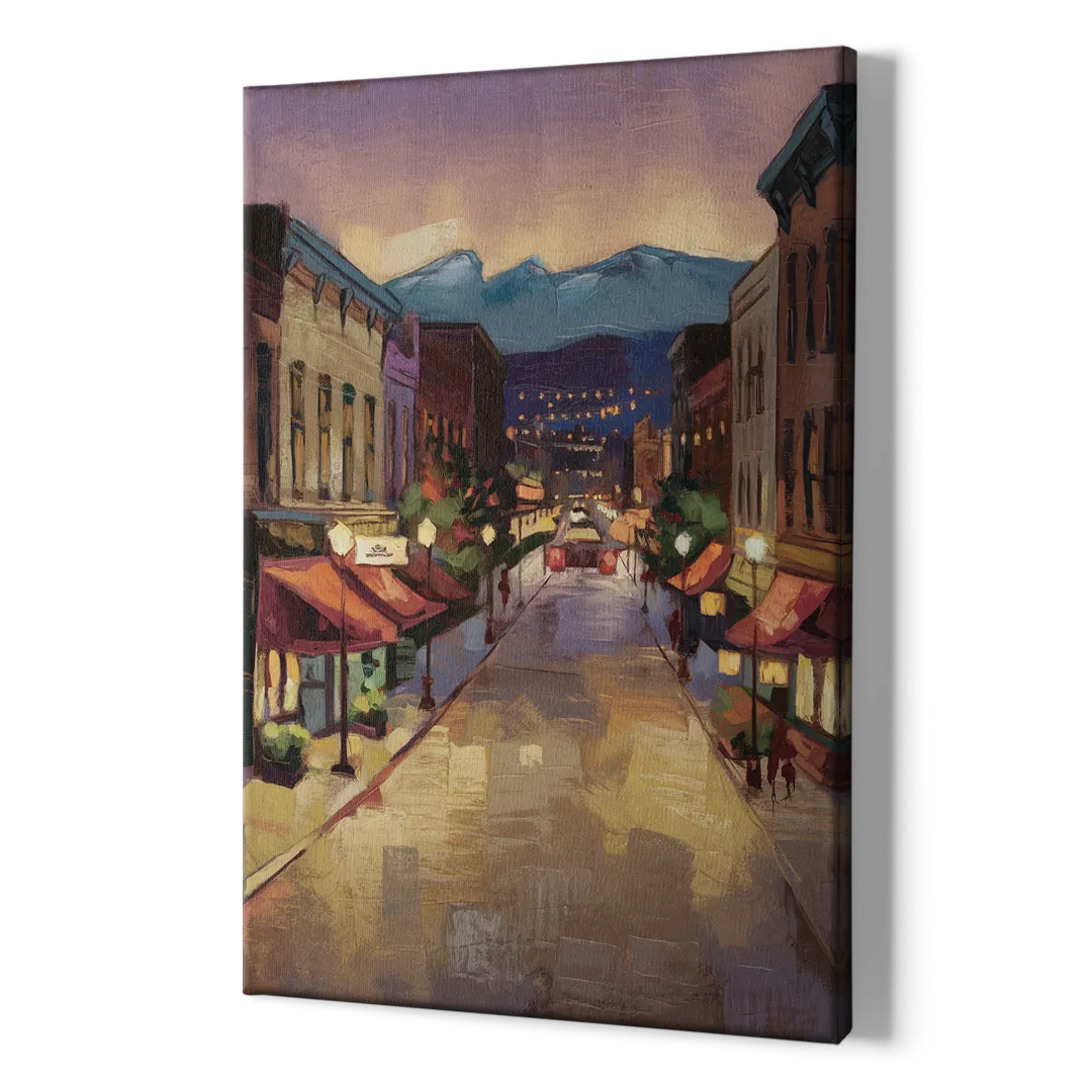 Park City Historic Main Street - Canvas Print Art Sides