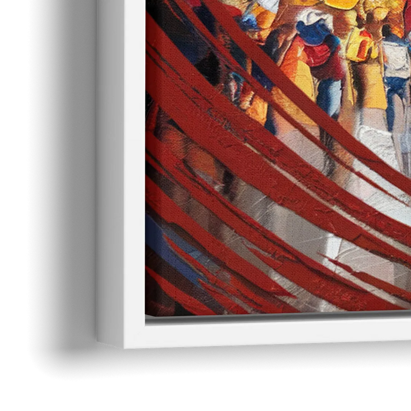 Marietta Braves Fan Tribute - Close-Up White Frame Canvas