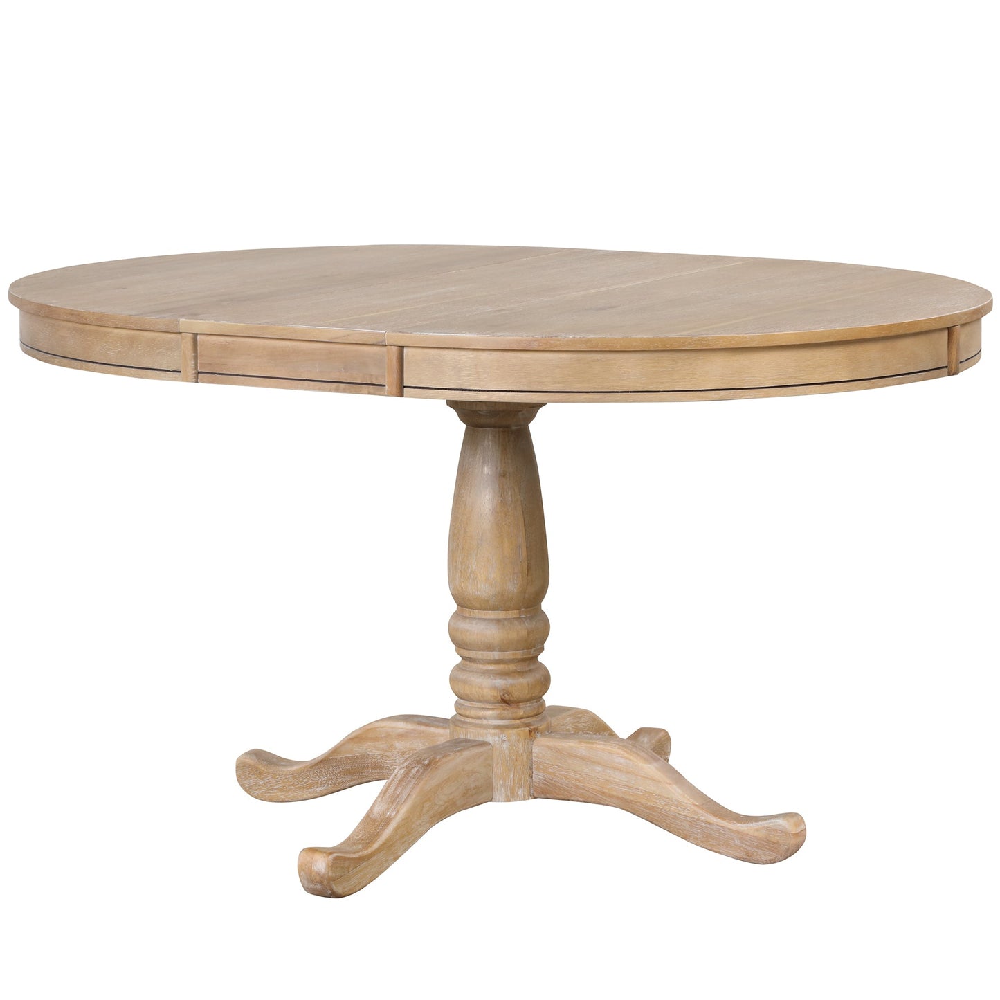 Elegant 4-Person Round Dining Table Set with Matching Chairs